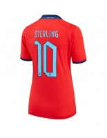 Anglie Raheem Sterling #10 Venkovní Dres pro Dámské MS 2022 Krátký Rukáv
